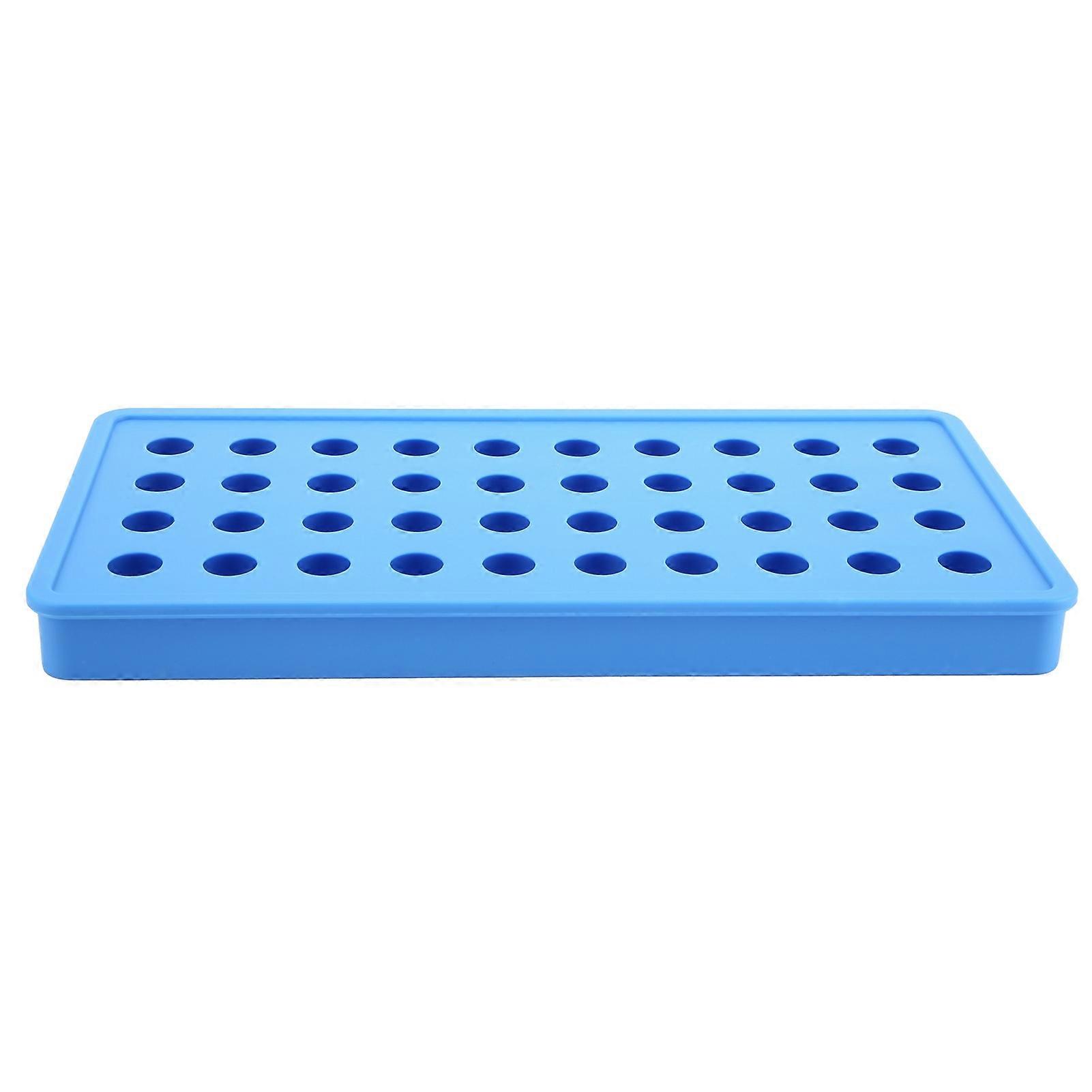 40-Hole Silicone Ice Ball Maker Mold, Ice Cube Tray, Bar Party Accessories, Sky Blue