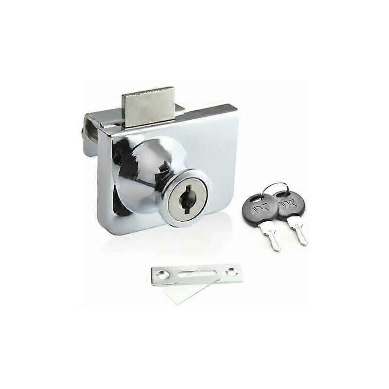 Glass door lock, double opening security lock, separate key without drilling
