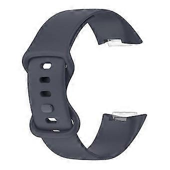Cinturino regolabile per orologio in silicone morbido di ricambio per Charge 6 5Blu scuroBlu scuro