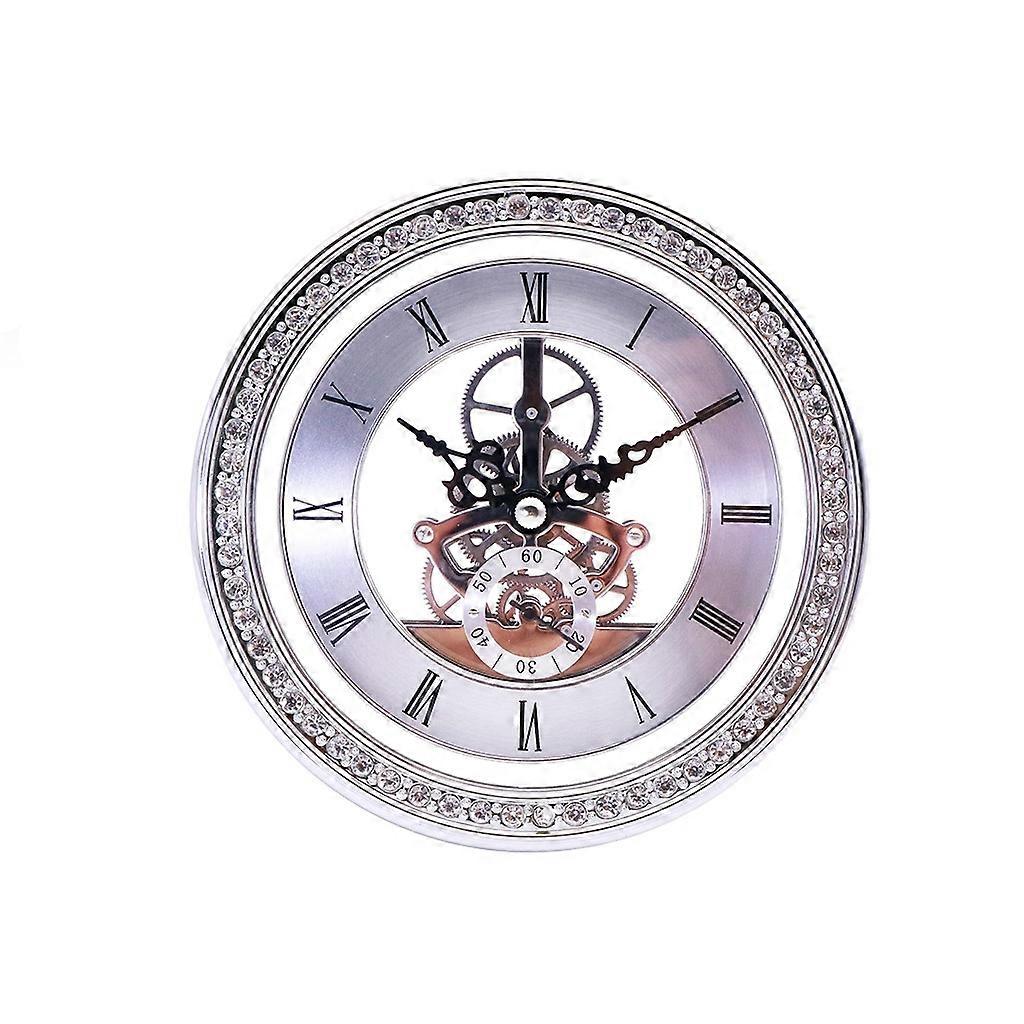 Metal See-through Quartz Clock 148mm Silver Clock Head 148mm Silver Clock Head