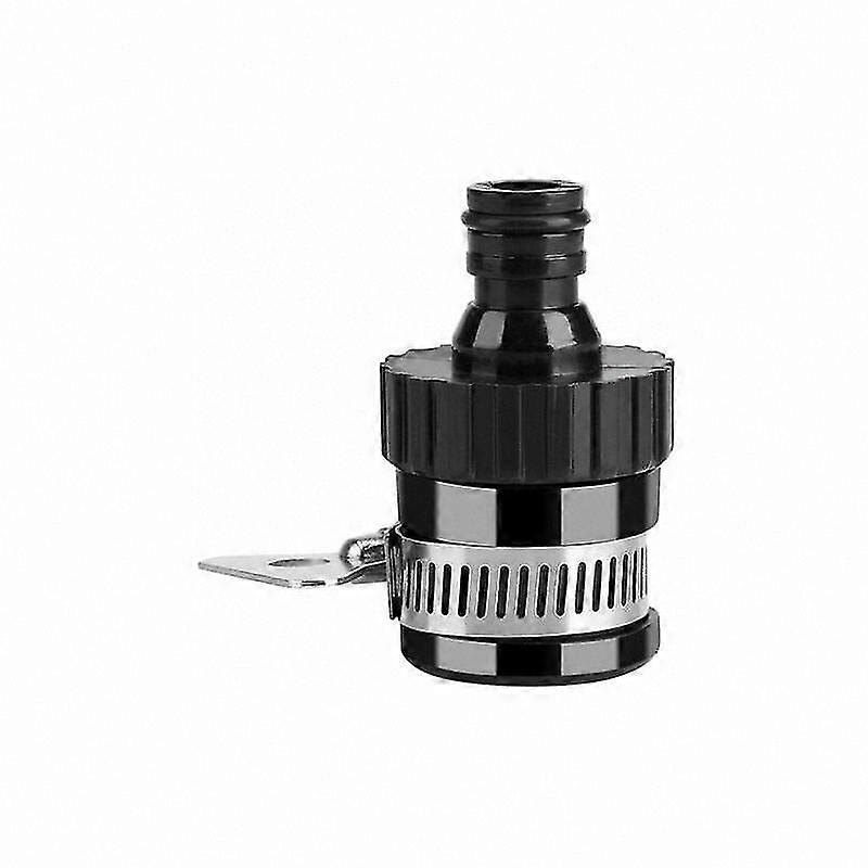 Garden Tap Adapter with Hose Connector, Universal Mixer Tap Adapter in Black for Garden Hoses