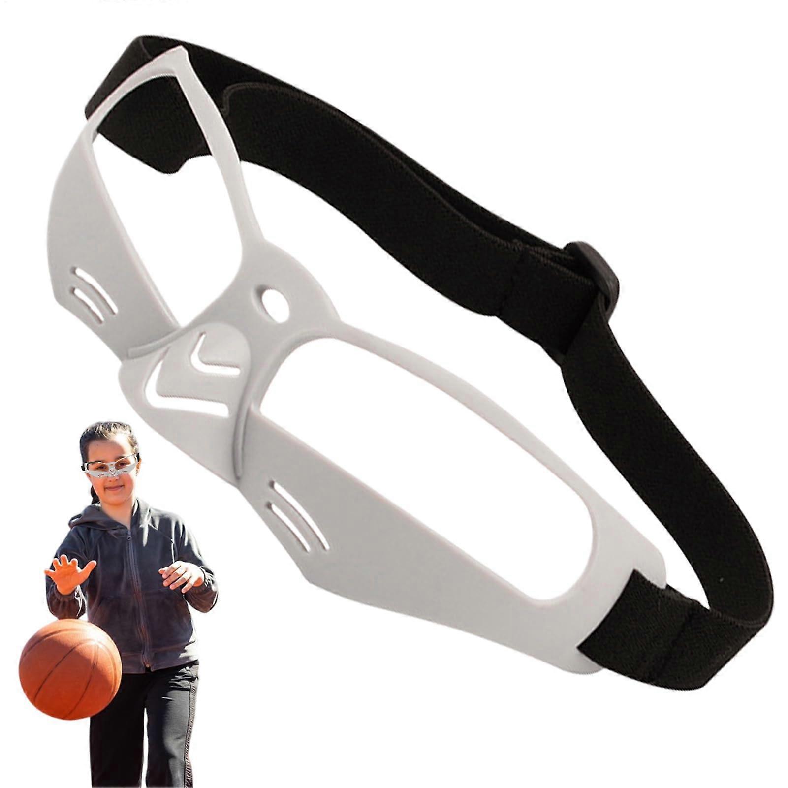 Basketball Exercise Glasses for Training and Competition - White Dribble Glasses for Teenagers and Adults