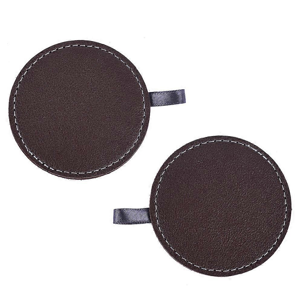 Interior Accessories Artificial Coasters Cup Brown Insulation 1 Pair
