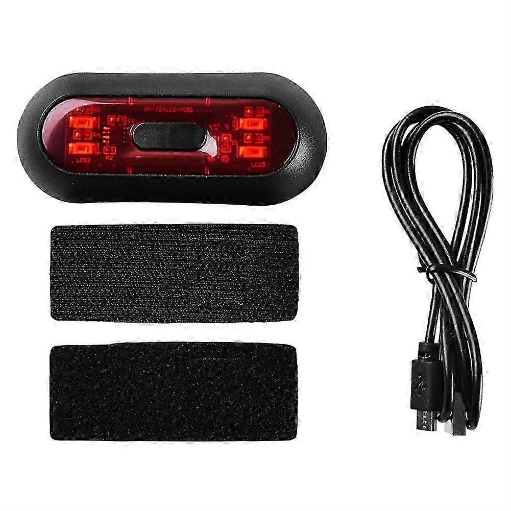 USB Rechargeable Waterproof Helmet Light with Multiple Functions for Motorcycle and Bicycle Safety