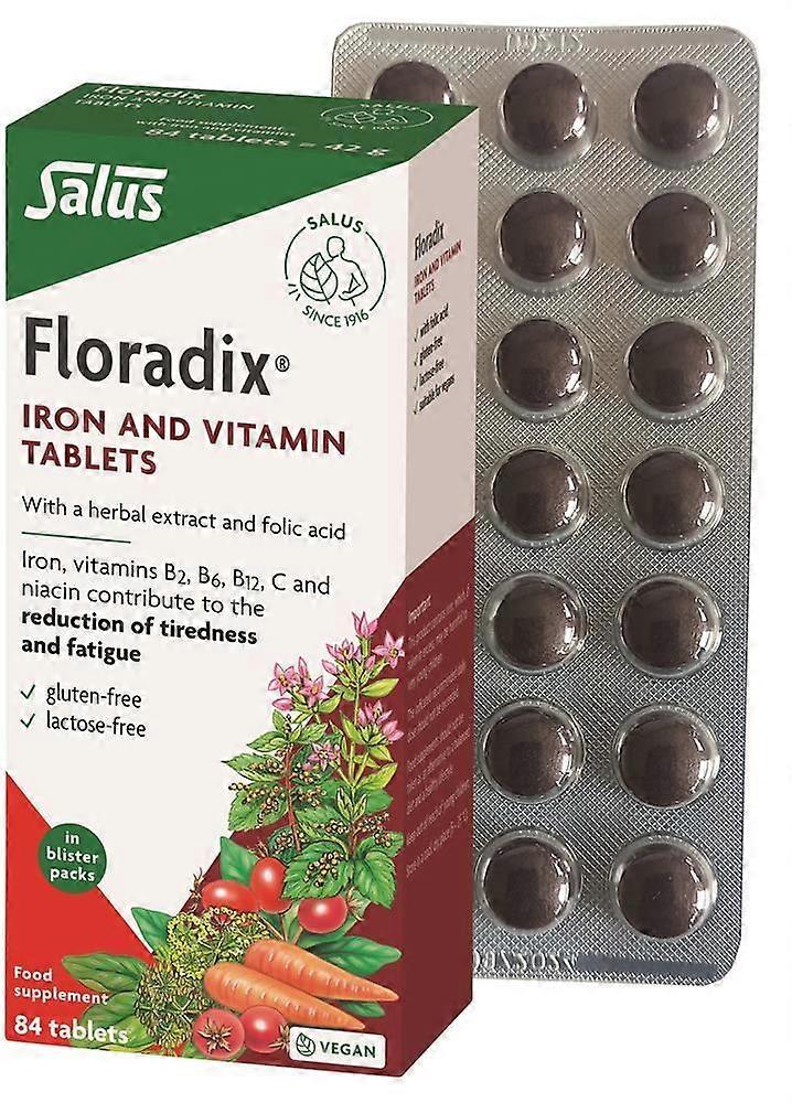 Floradix Iron - 84 tablets - 2 Pack