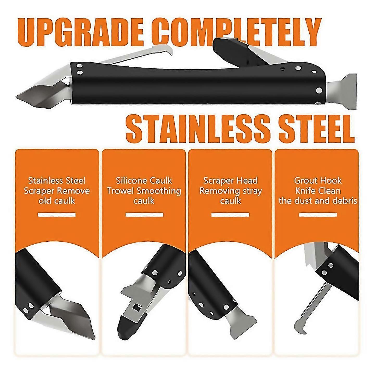 For Caulking Tools 4 In 1 Sealant Finishing Tool With 5 Silicone