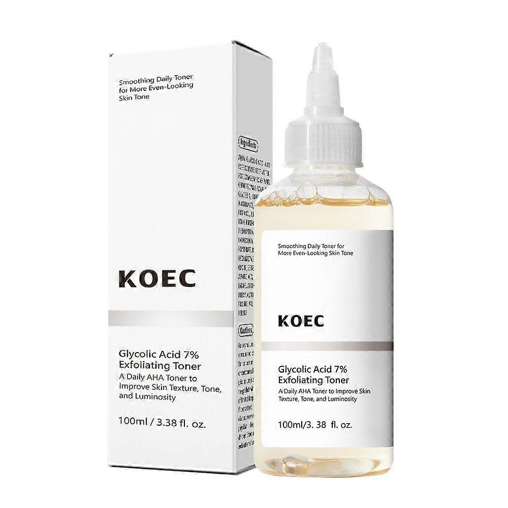 Glycolic Acid 7% Toner (100ml), Gentle Exfoliating Toner, Glycolic Acid 7% Toning Solution for Diminished Dullness, Wrinkle Exfoliating Serum for Face