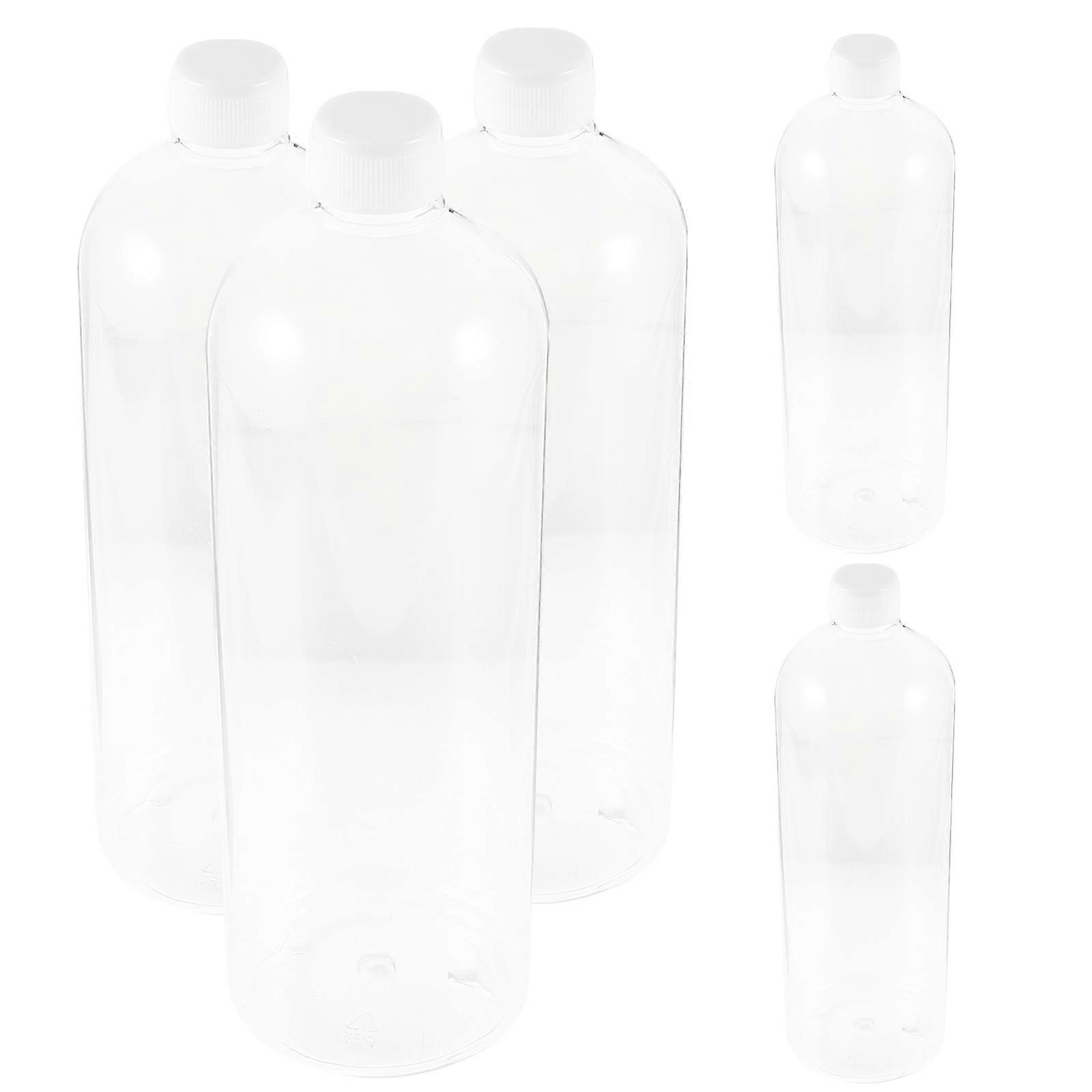 Transparent 5Pcs Liquid Dispenser Shampoo Bottles for Storage Use