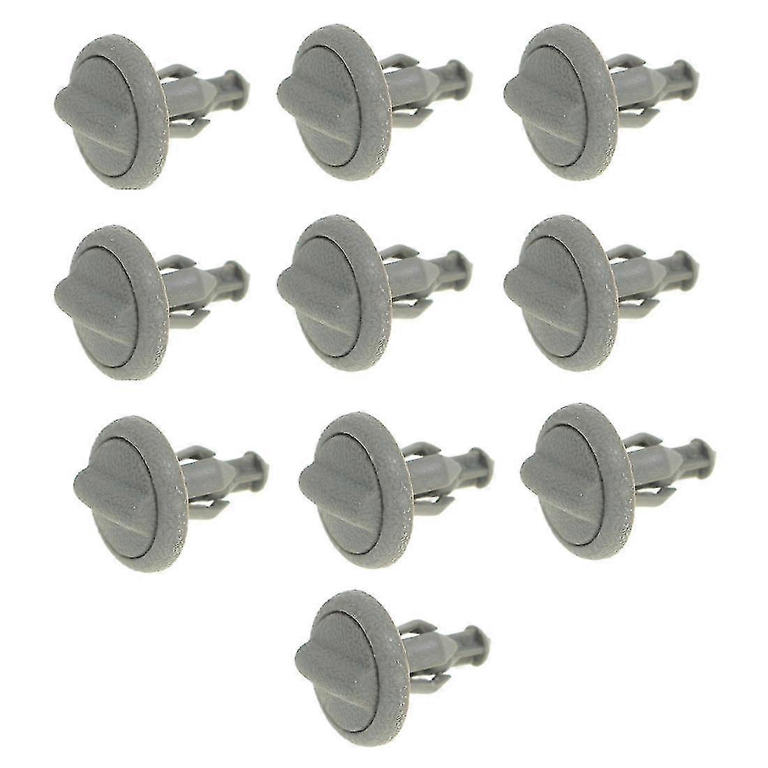 10 Pcs Grey Plastic Parcel Shelf Clip Early Type End Compatible wit...