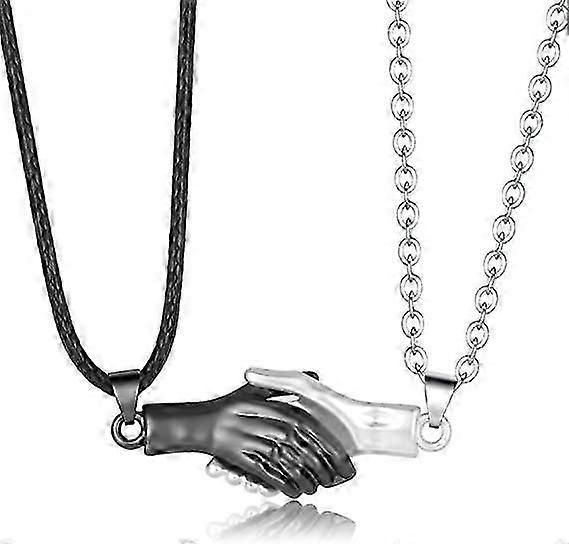 2 piezas imán mano en mano collar