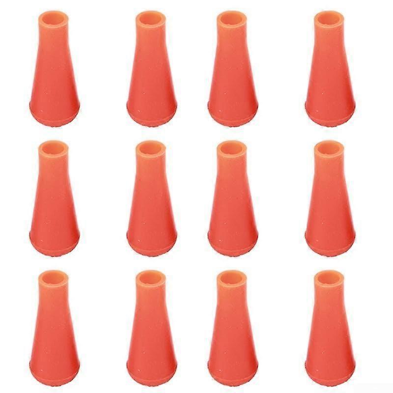 Target Practice Arrow Cover Tips 12 Piece Soft Silicone Orange For Small Game Arrows