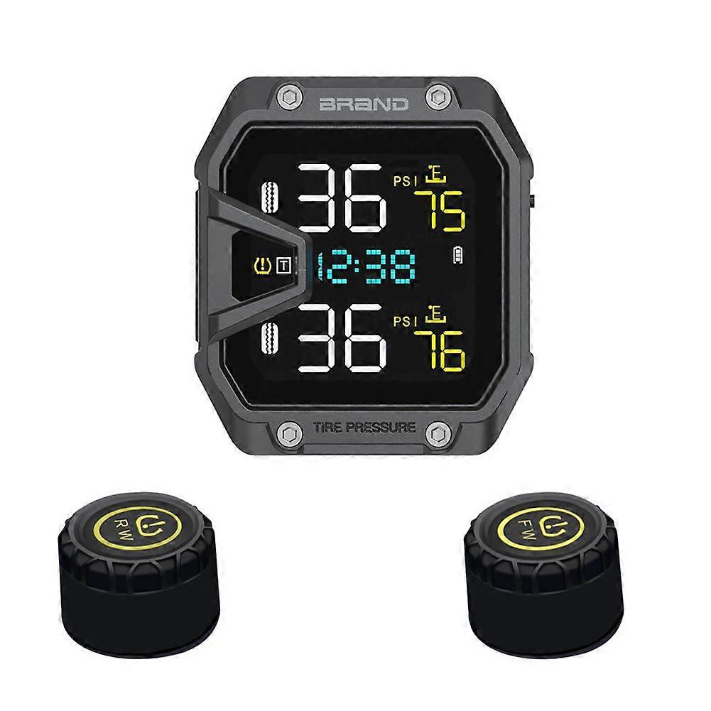 Motorcycle Tire Pressure Monitoring System with Real-Time Alerts and Waterproof IP65 Design