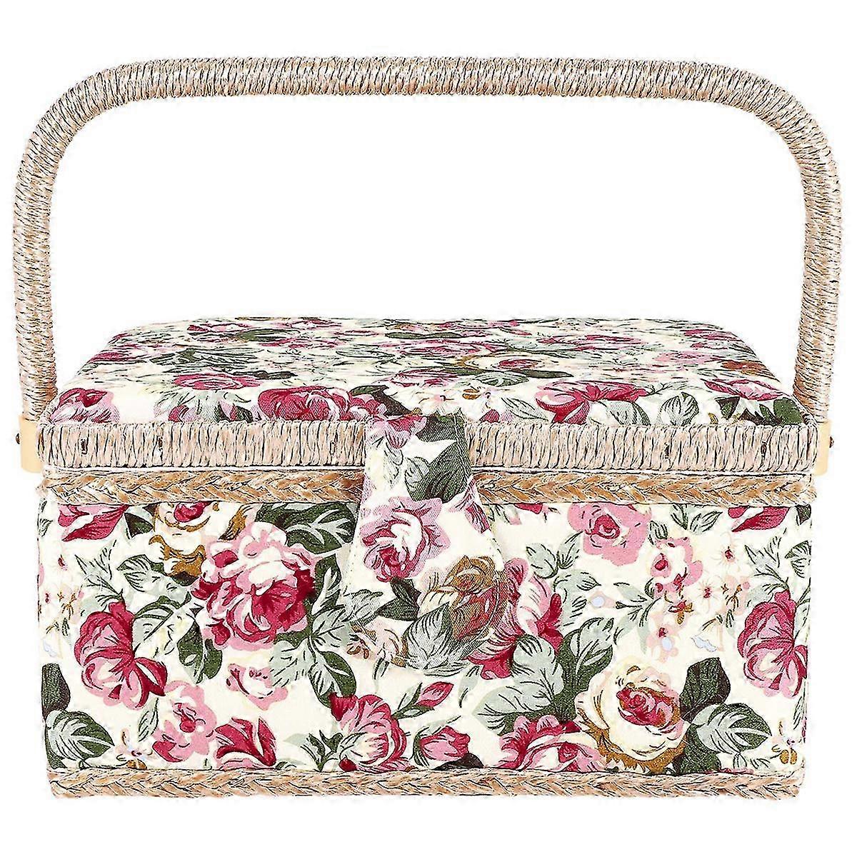 Extra Large Sewing Basket,for Needles, Thread, Tape Measure