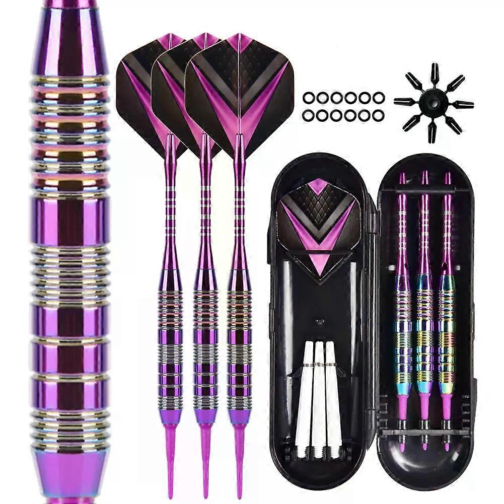 3Pcs Soft Tip Darts Set with Flight Protectors Plastic Tip Darts Set for Dart Board