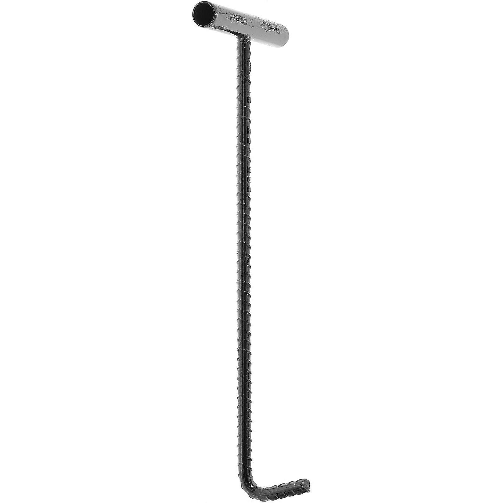 Stainless Steel T Shape Manhole Cover Hook for Easy Sewer Cover and Roller Shutter Door Opening – Durable and Resistant Pull Tool