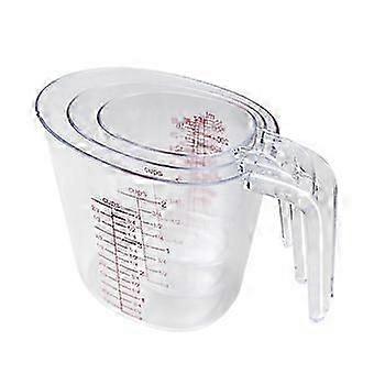 Measuring Cups for Baking - 50/500/1000ml Plastic Beaker with Scale, Kitchen Measuring Tools for Liquids