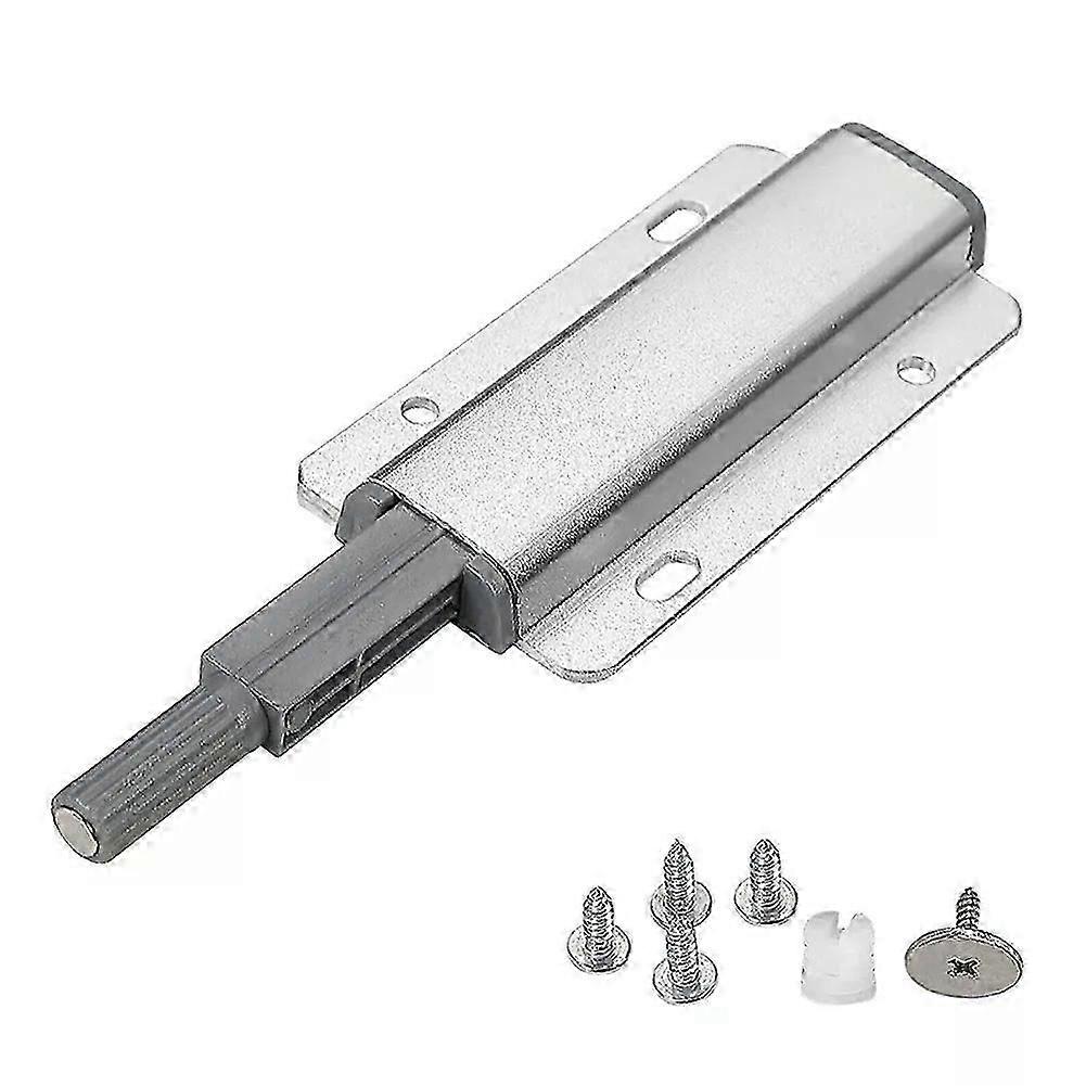2pcs Heavy Duty Metal Push To Open Catch Cabinet Door Kitchen Wardrobe Hardware Aluminum Alloy Magnet Catch System Damper Buffer