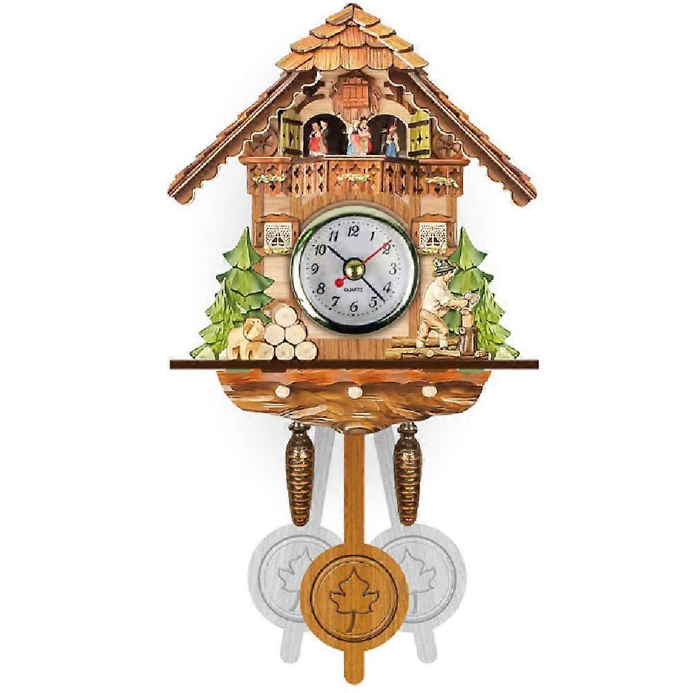 Vivid Large Cuckoo Clock Wall Clock Movement ChaletStyle Authentic Black Forest 115x225x50mm Model 15