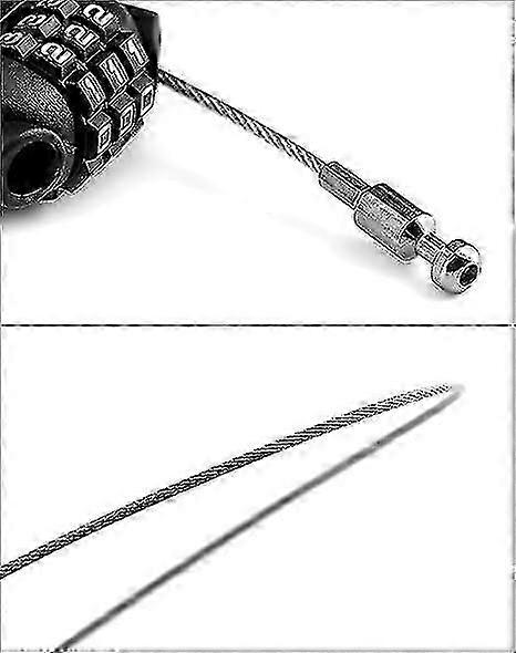 2025 Three-dial Cable Bicycle Lock, 77cm Cable, For Bicycles