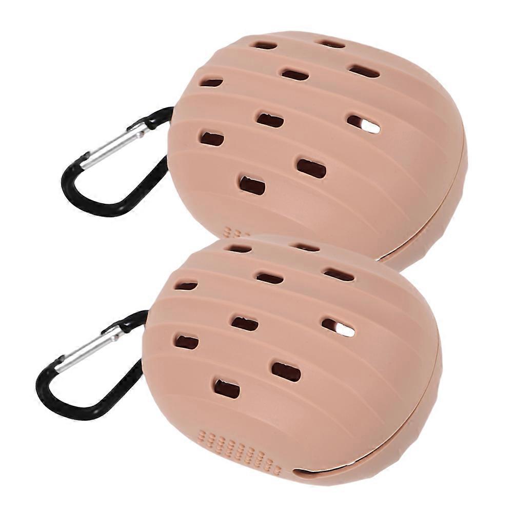 Makeup Puff Case Silicone Powder Puff Storage Holder for 2Pcs Makeup Sponge