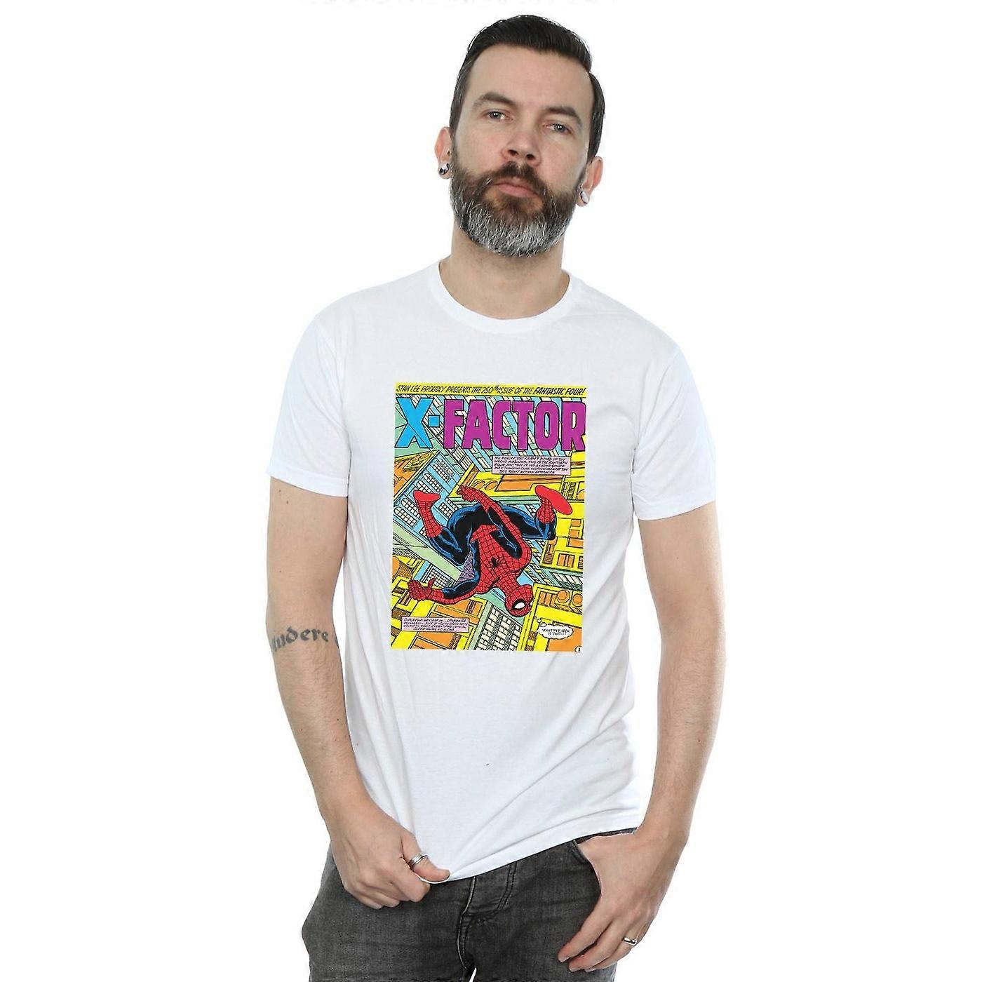 Marvel Bărbați Spider-Man X Factor Cover Tricou