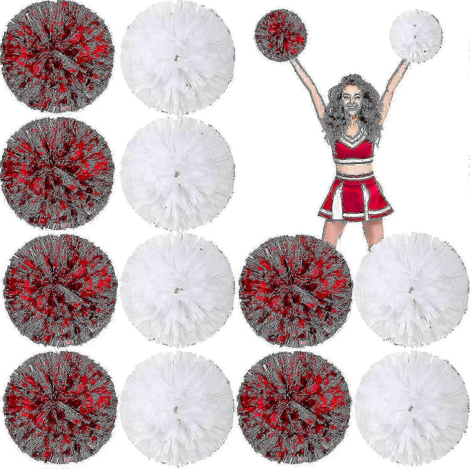 Paquet de 24 pom-pom pom 12 pouces avec bâton-bon