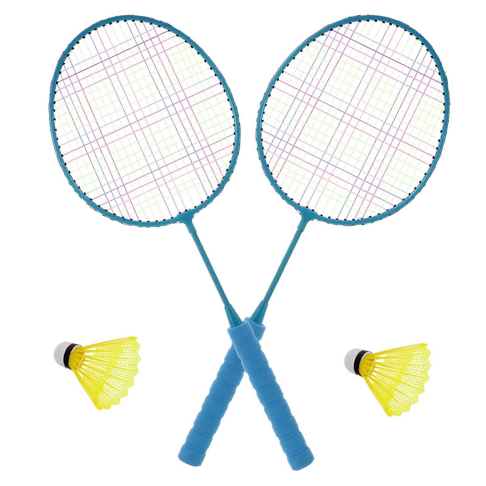 Children Badminton Racket Set for Playing Use Includes 1Set Lightweight Outdoor Kit
