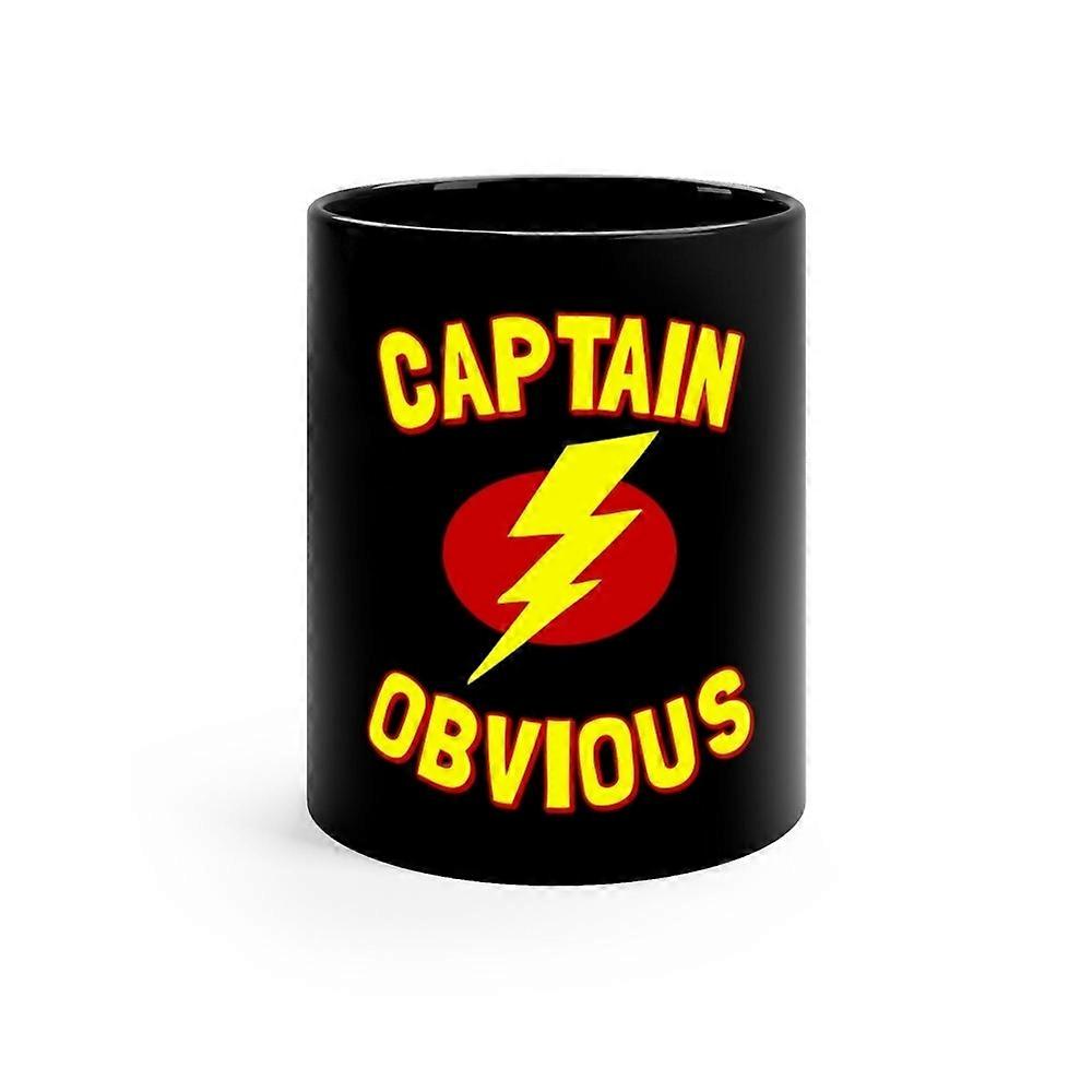 Captain Obvious 11oz Black Mug