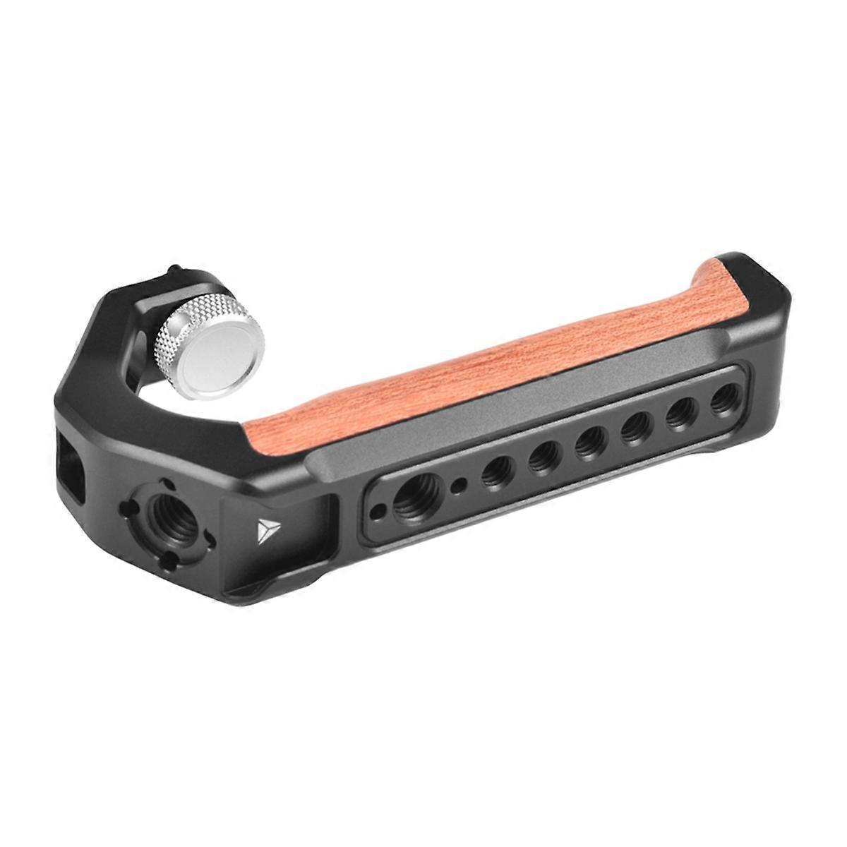 Universal Camera Top Handle Grip with Cold Shoe 3/8 1/4 Screw Hole for DSLR Camera Cage Vlog
