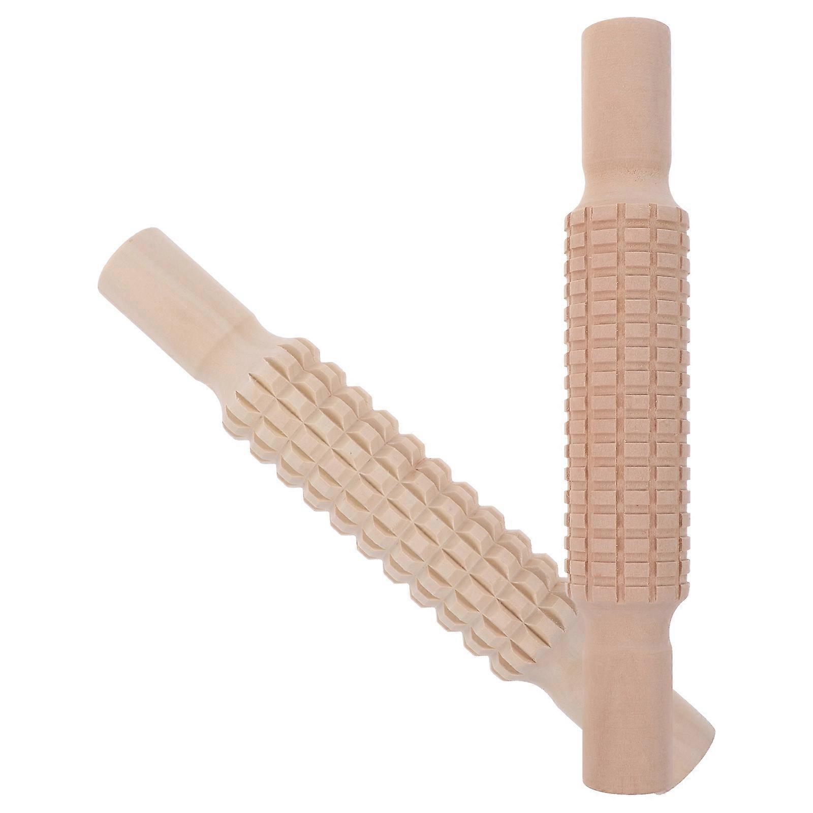 DIY Handle Craft Roller Set For Baking With Rectangular Shape And Comfortable Design Ideal For Kids 2Pcs