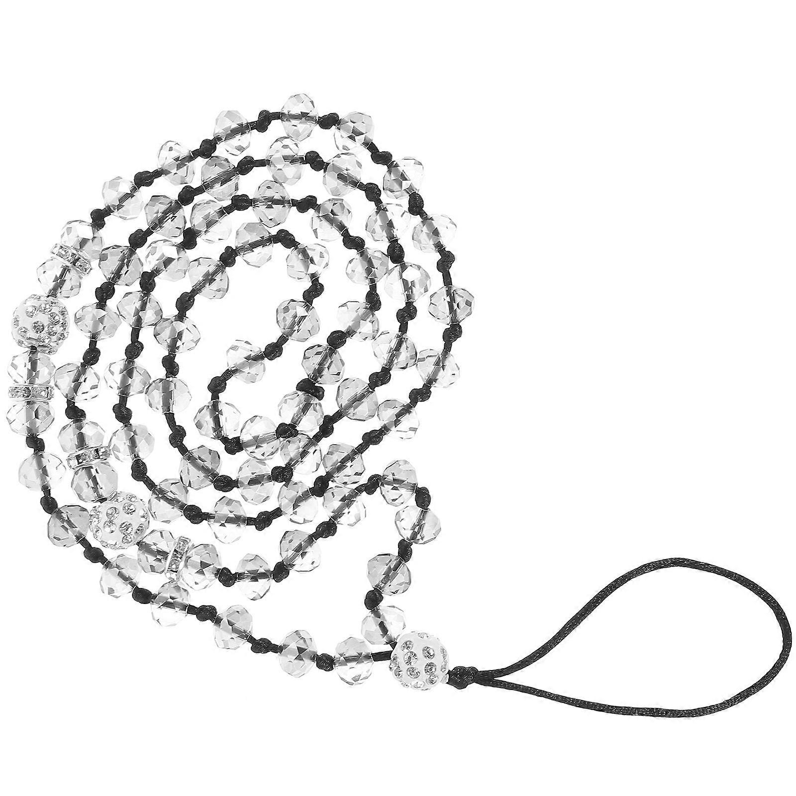 Durable Crystal Phone Neck Strap for People Use 1Pcs Handmade Beads