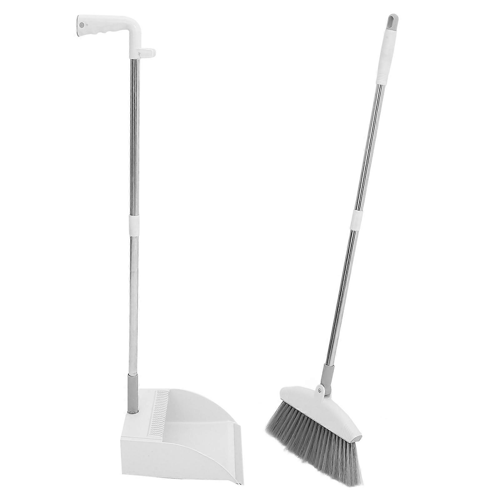 Heavy Duty Broom and Dustpan Set for Indoor Cleaning 1Set Durable