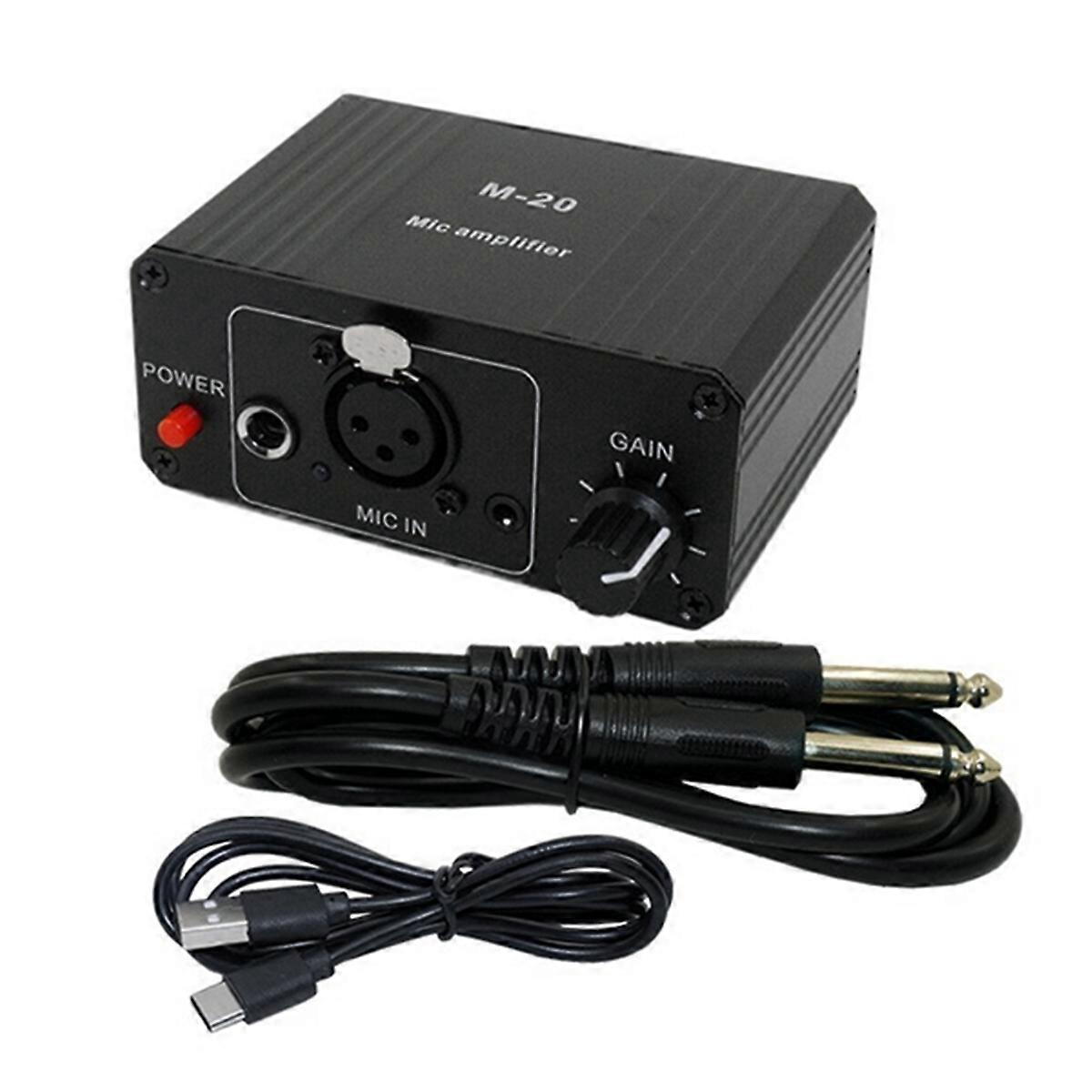 Dynamic Microphone Condenser Mic Amplifier M-20 Audio A