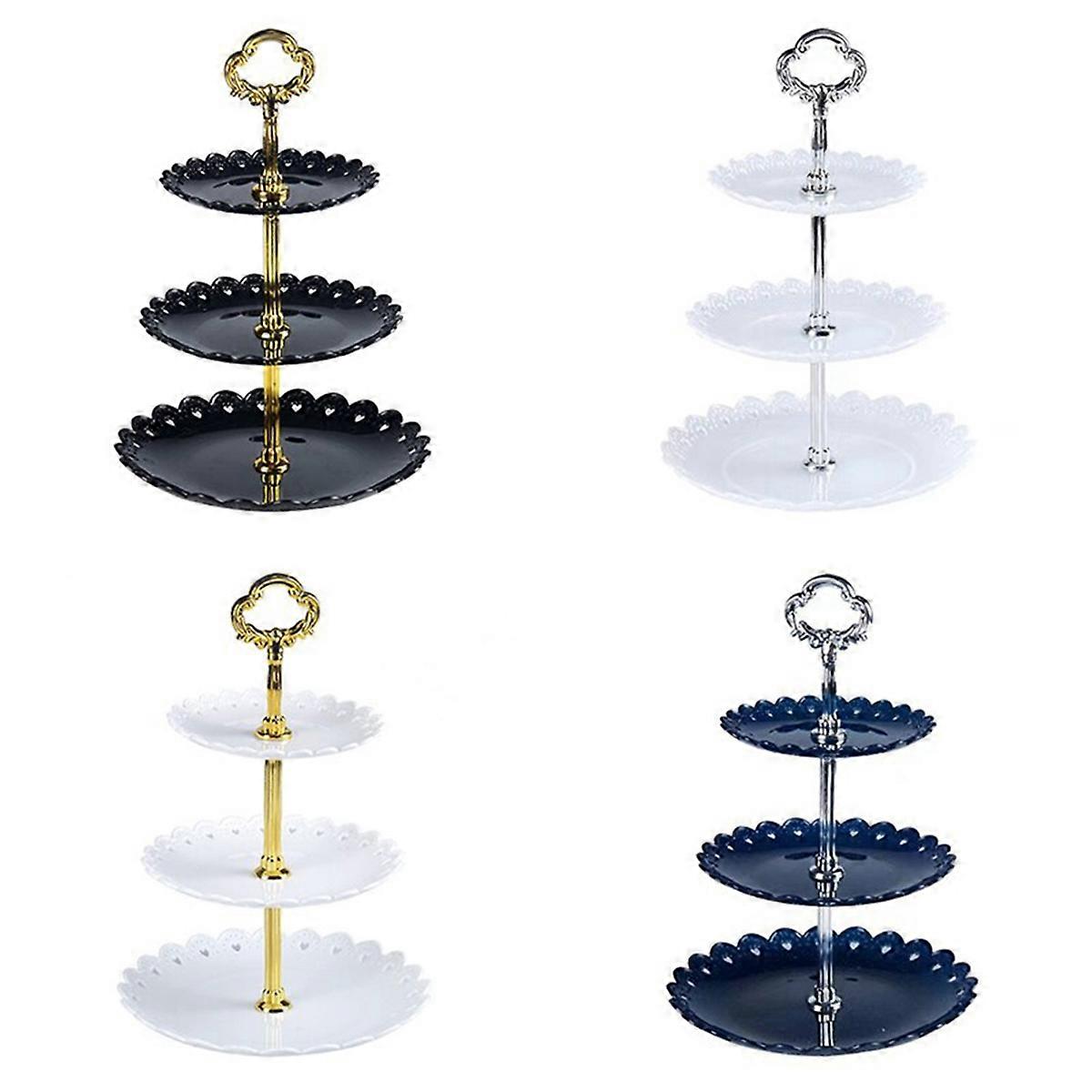 European Dessert Table Fruit Tray Three Layer Cake Stand Rack