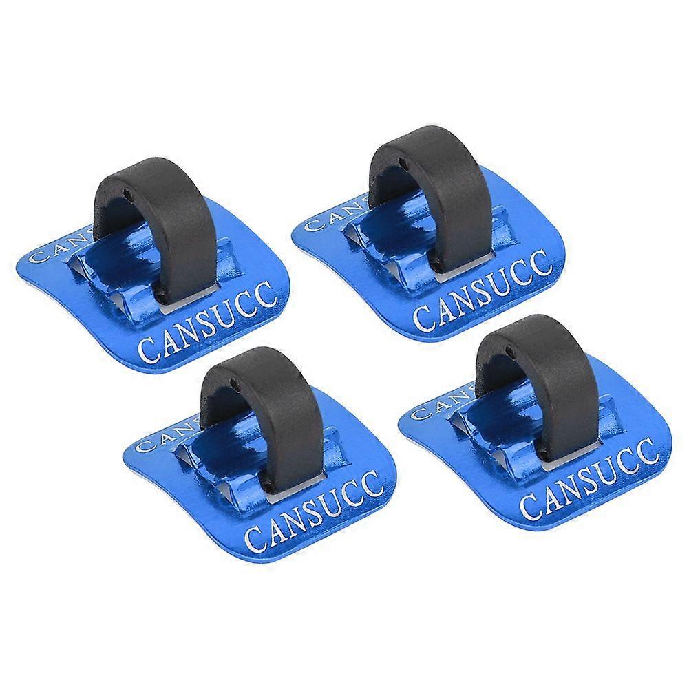 CANSUCC 4 Pcs Bike Brake Cable Tube Guide Shifter Adapter Bicycle Frame C Buckle(blue)