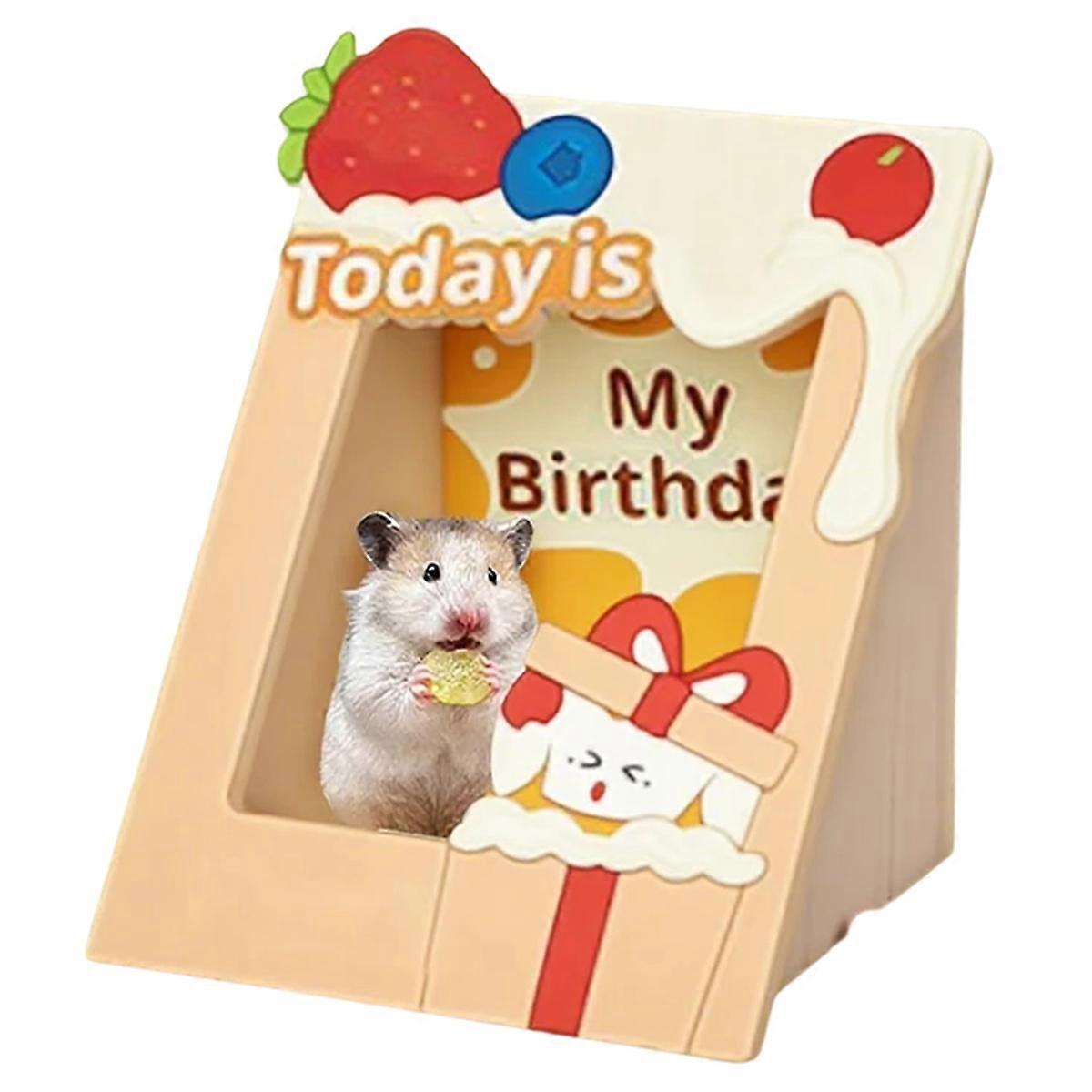 Hamster Hideouts Wooden Small Pet Habitats Cozy Picture Frame Hamster House for Hedgehog Guinea Pig