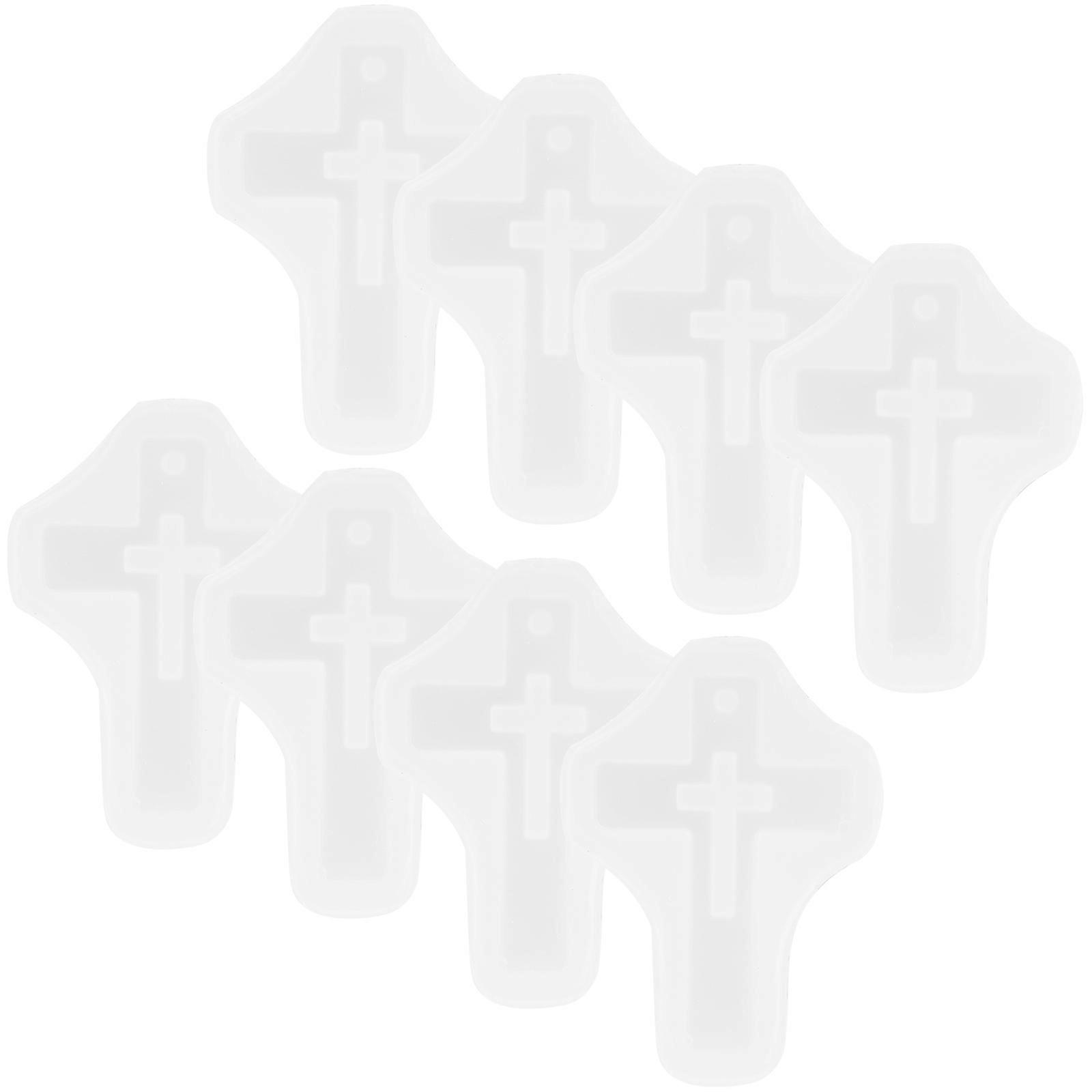 Cross Pendant Silicone Mold for Resin Casting 20Pcs Flexible DIY Tray
