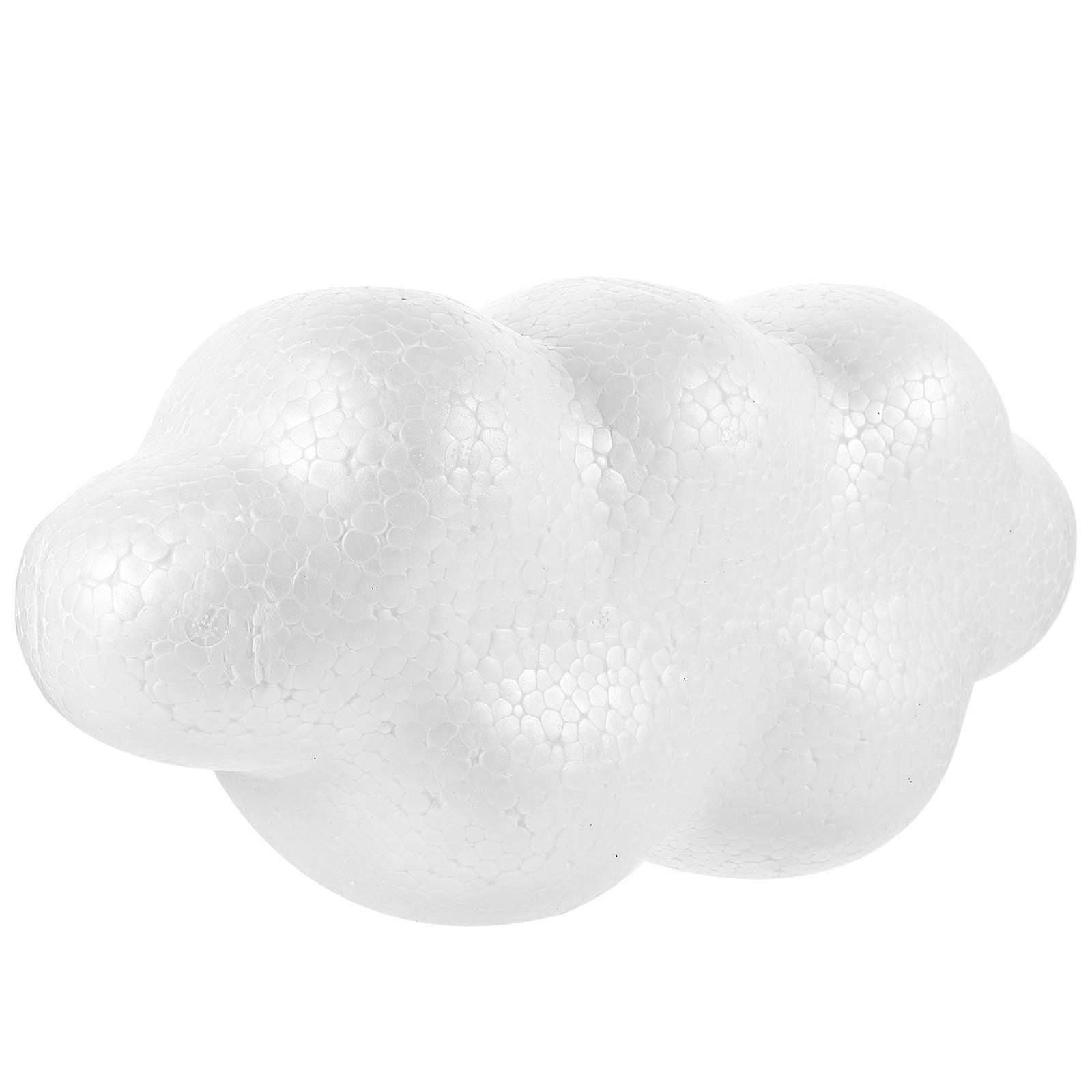 Cloud Shaped 2Pcs Imitation Foams Cloud For Engagement Anniversary Party Decoration 12.2X5.9X8.7In Easy To Operate