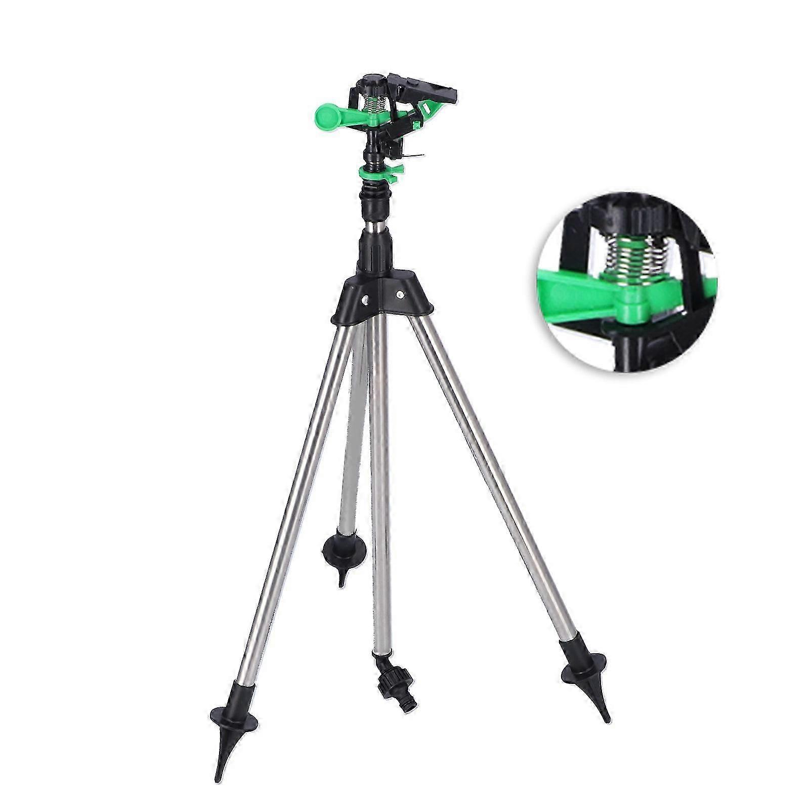 Rotating Irrigation Sprinkler Adjustable Watering Nozzle with Tripod for Garden Agriculture 2025
