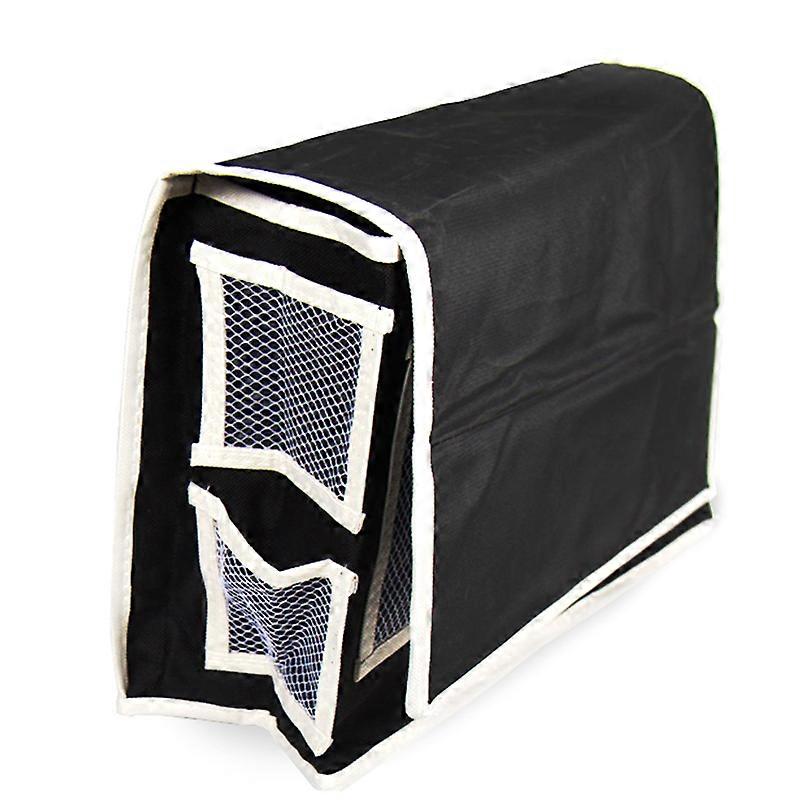 Bedside Storage Organizer for Stuff Holding 2Pcs Bedside Caddy Organizer Black