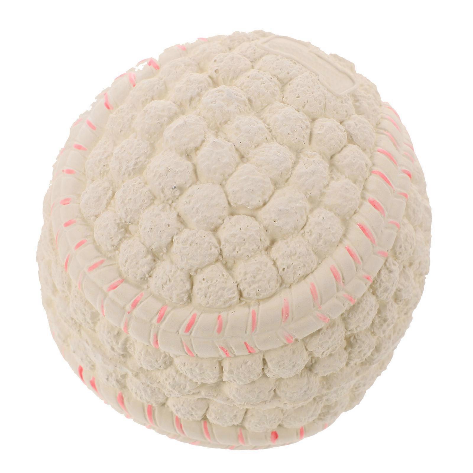 Latex Toy Ball Squeaky Durable Rubber Molar Toy for Pet Behavior Correction Outdoor Play 1Set