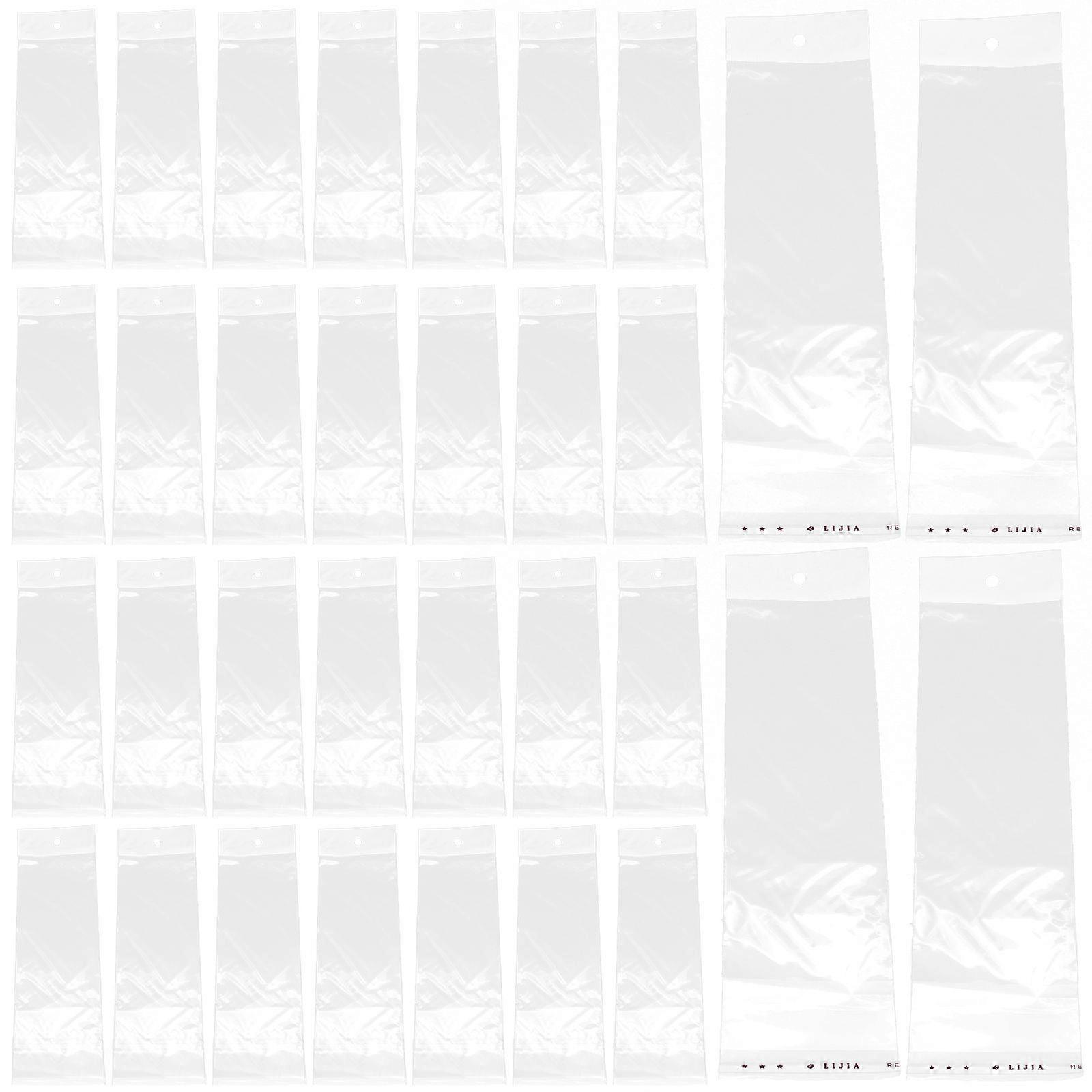 Small Clear Self Adhesive Bags For Card Packaging 17X6CM Rectangular Pcs Certified Material