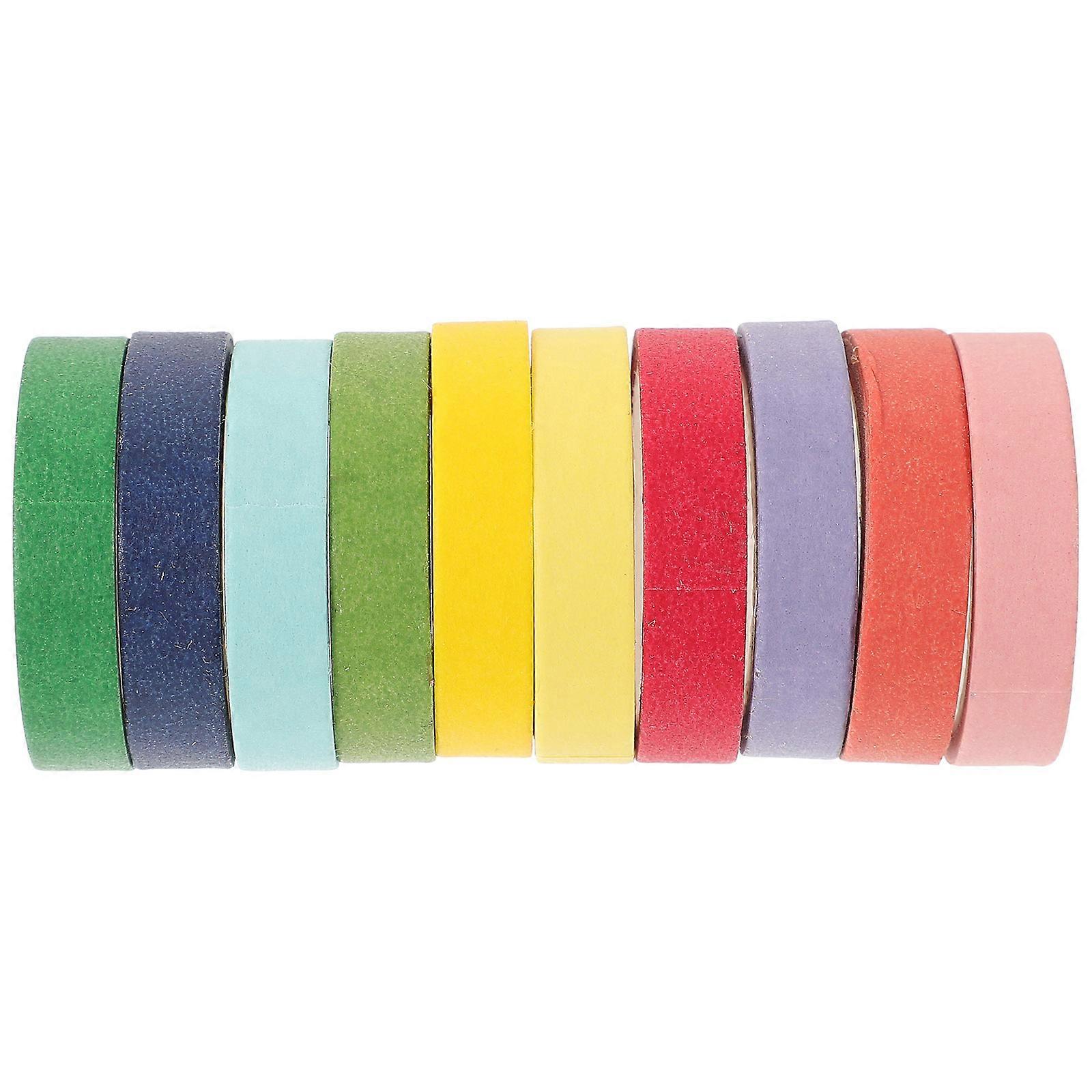 Colorful Washi Tape Rolls For Crafts And Gift Giving DIY Projects 50 Rolls Simple Design Versatile Set
