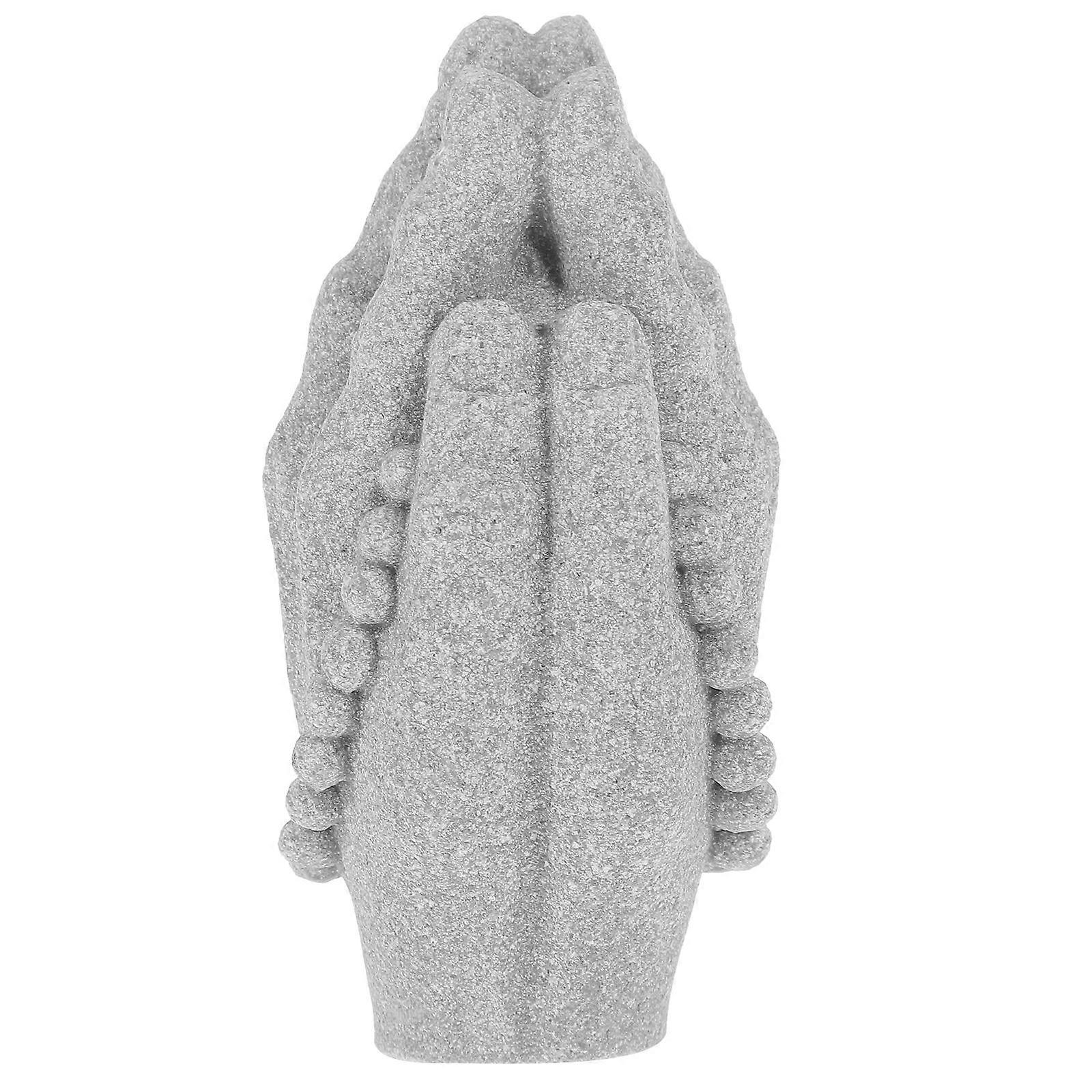 Desktop Hand Statue Small Hand Figurine for Meditation 4Pcs