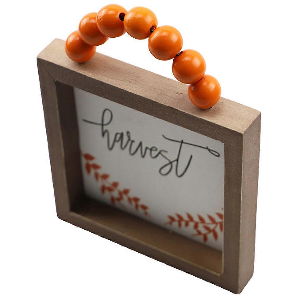 Artistic Wall Decor Wood Bead String Doorplate for Thanksgiving