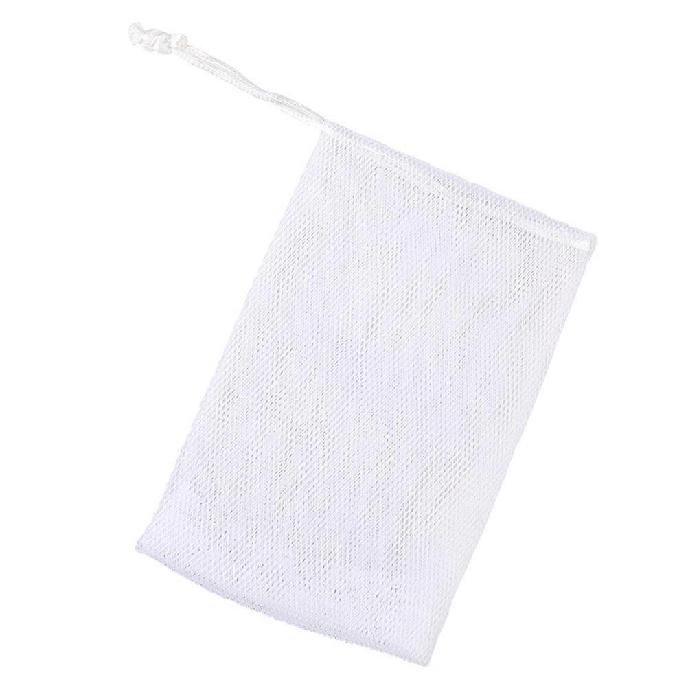 Foaming Net Mesh Foaming for Storage Use 10Pcs Soap Pouch Bags White