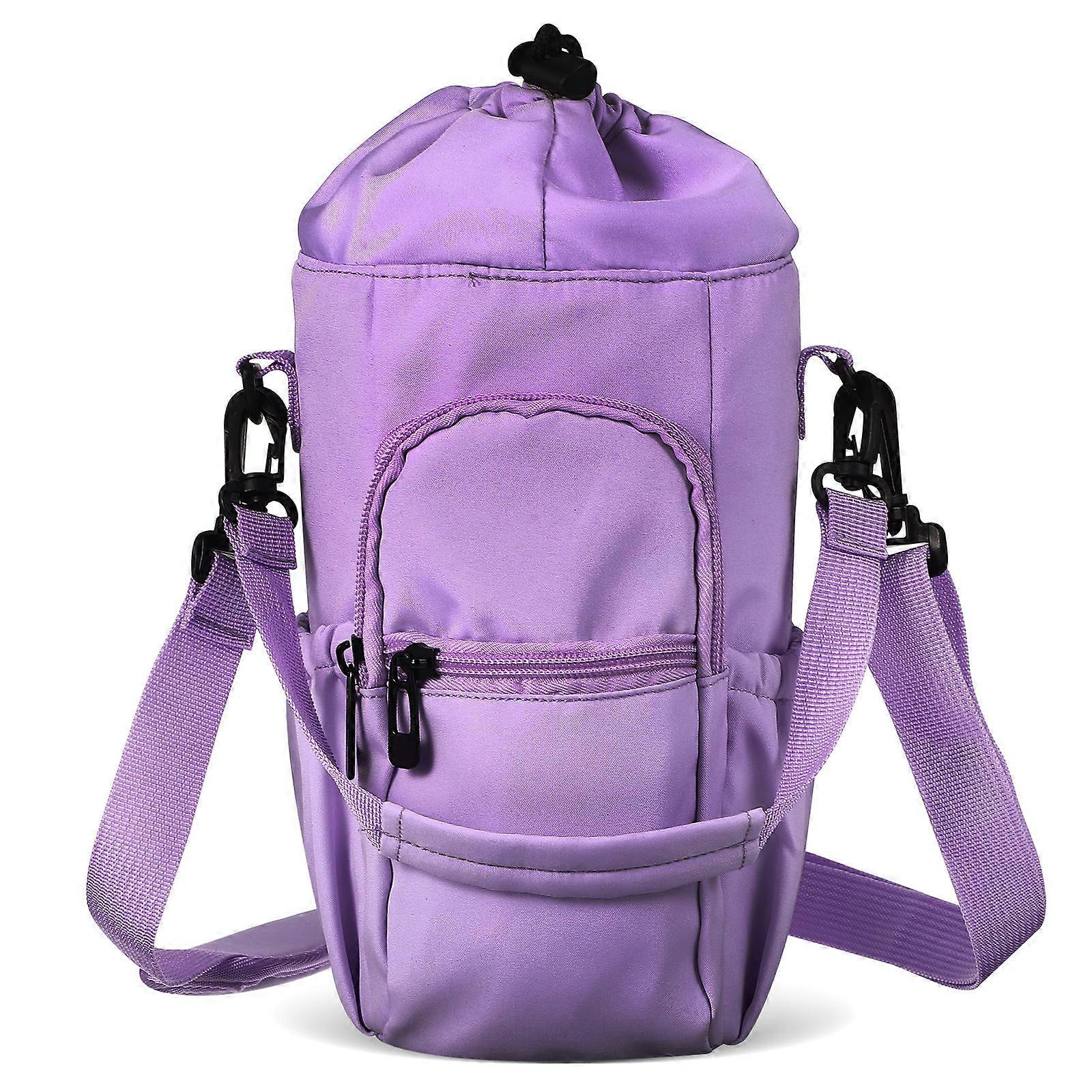 Water Bottle Sling Carrier for Travelling Use with Drawstring Closure 3Pcs