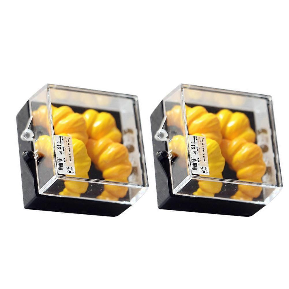 Mini Bread Model Pineapple Croissant for Photo Props 2Pcs Pack