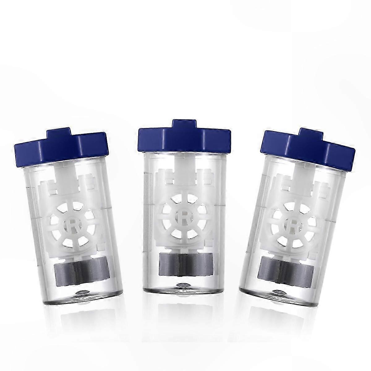 Portable Lens Cleaning Kit for Hydrogen Peroxide Solution, 3-Pack Scleral and Contact Lens Washer with Stiff Clip Design