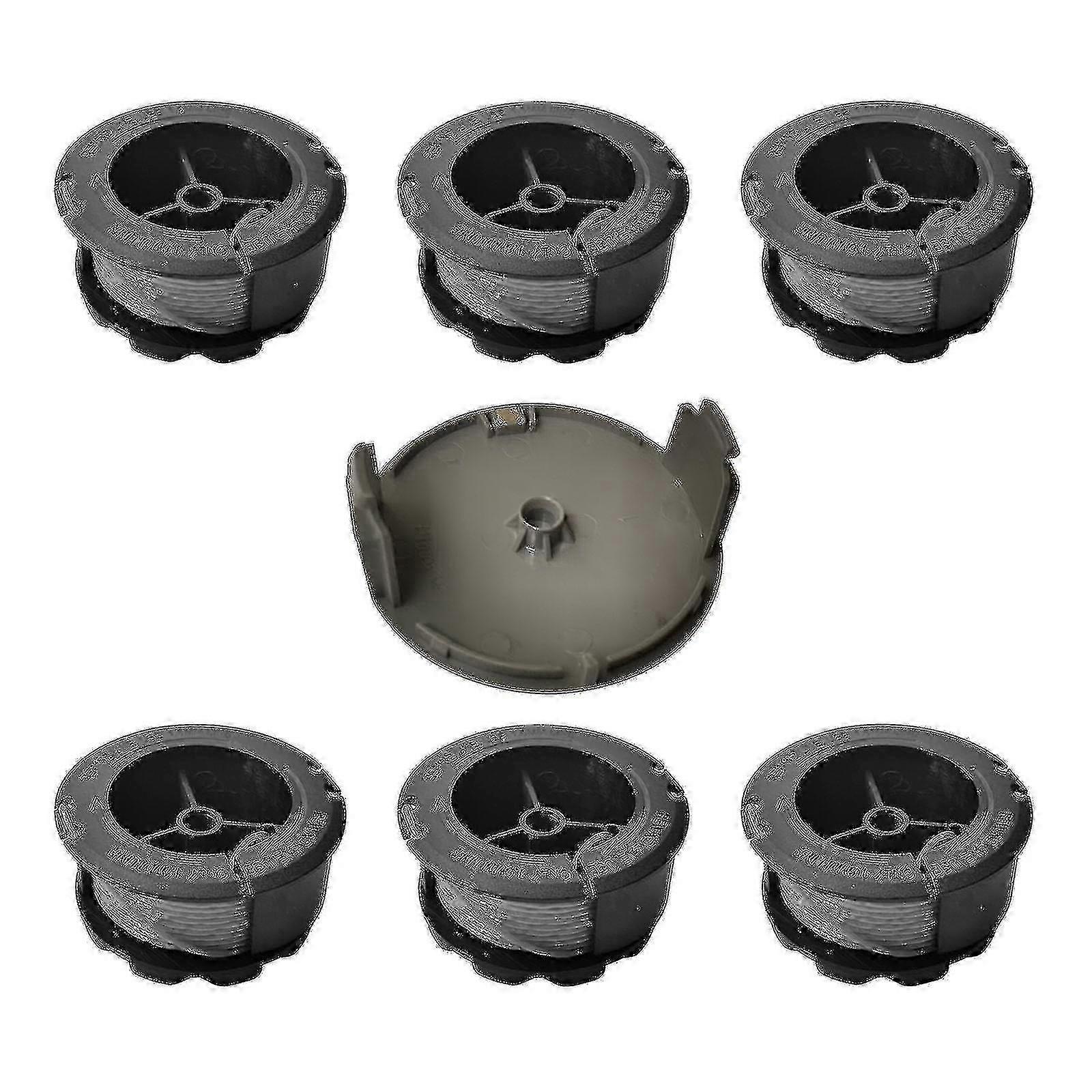 4 Spools 1 Cap Bosch F016800570 Replacement Trimmer Spool For Bosch Universal Grasscut With Cap 1600a01r5j 26s
